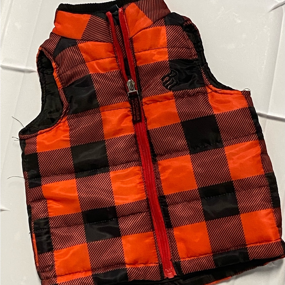 Infant Rocawear Buffalo Plaid Puffer Vest